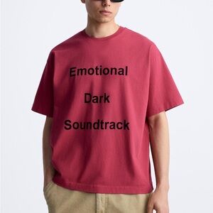 Faded Top With Slogan